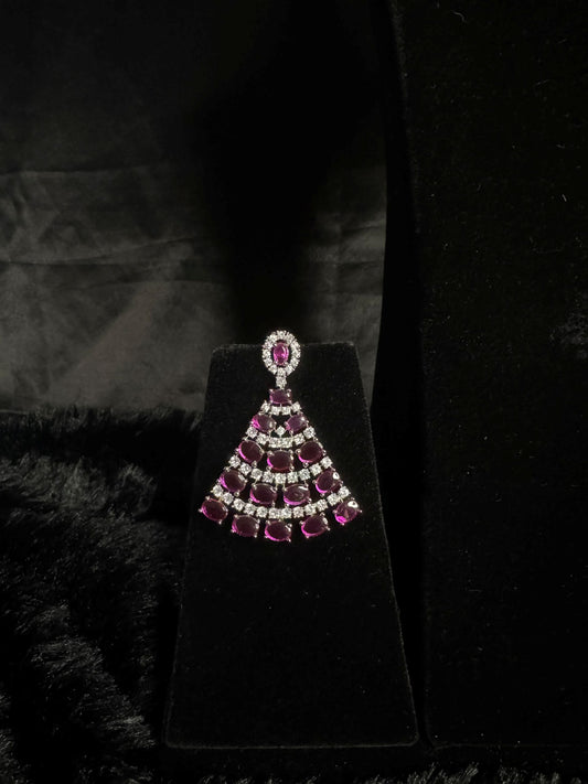 Crystal Crown Diamond Necklace