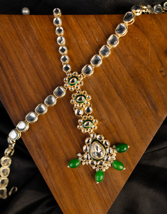 Sitara-Emerald Kundan Riwaayat Bridal Set
