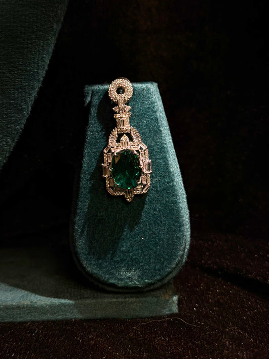 Majestic Emerald & Diamond-Cut Statement Set