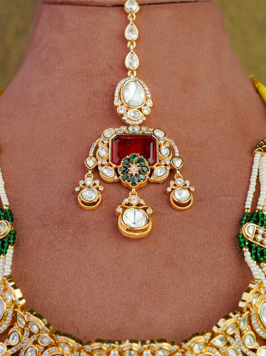 Vasundhara Polki & Ruby Statement Set
