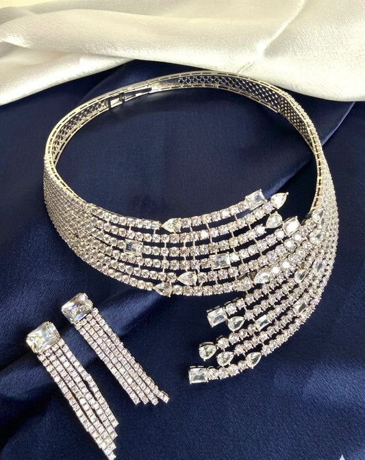 Luxe Tassel Fringe Necklace Set