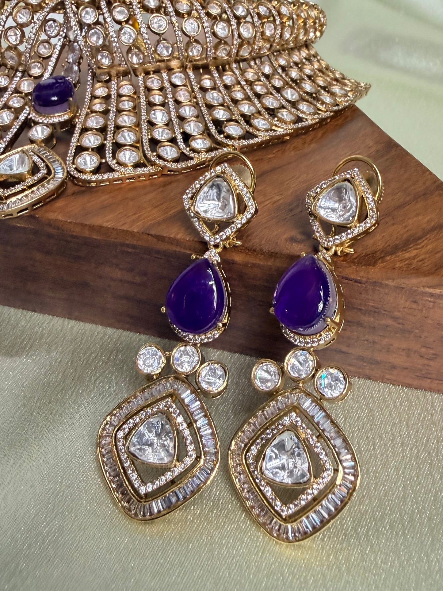 maharani royal polki choker set