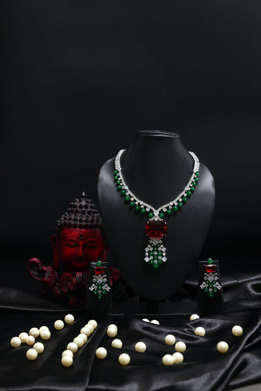 The Imperial Emerald & Ruby Necklace Set