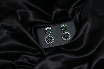 Calire Moissanite Emerald Necklace Set