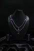Elegant Purple Amethyst Cascading Necklace Set