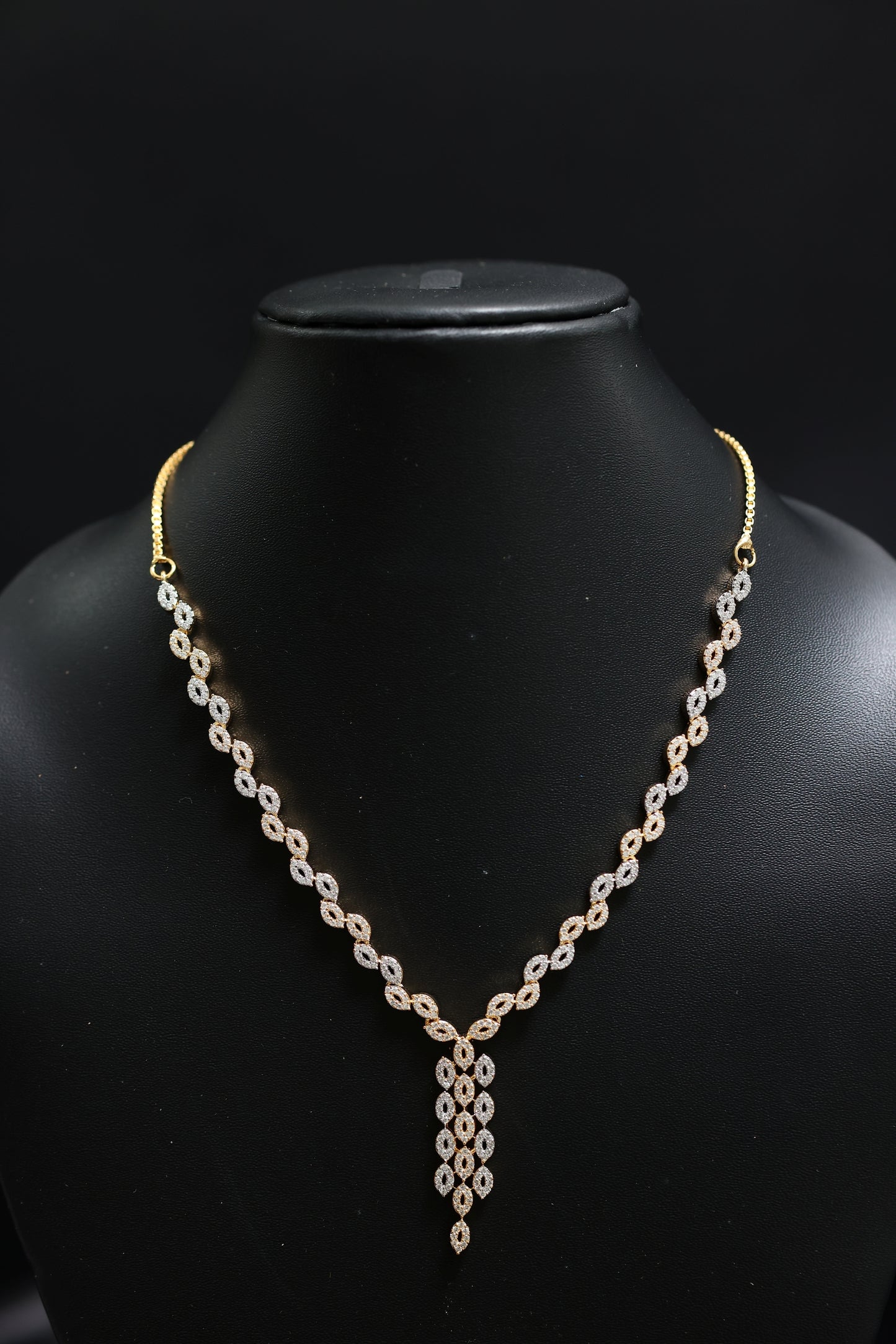 classic charm diamond necklace set