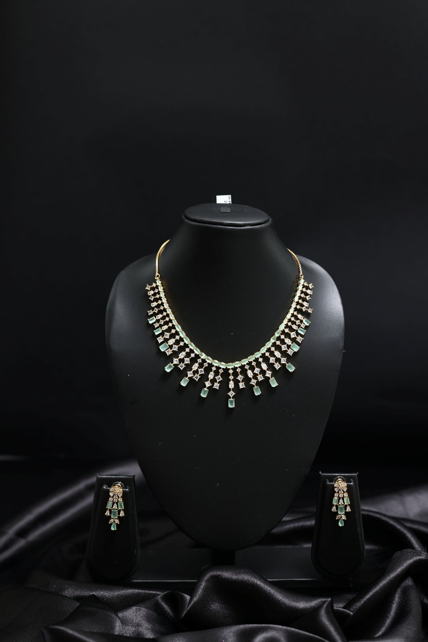 martini style diamond necklace