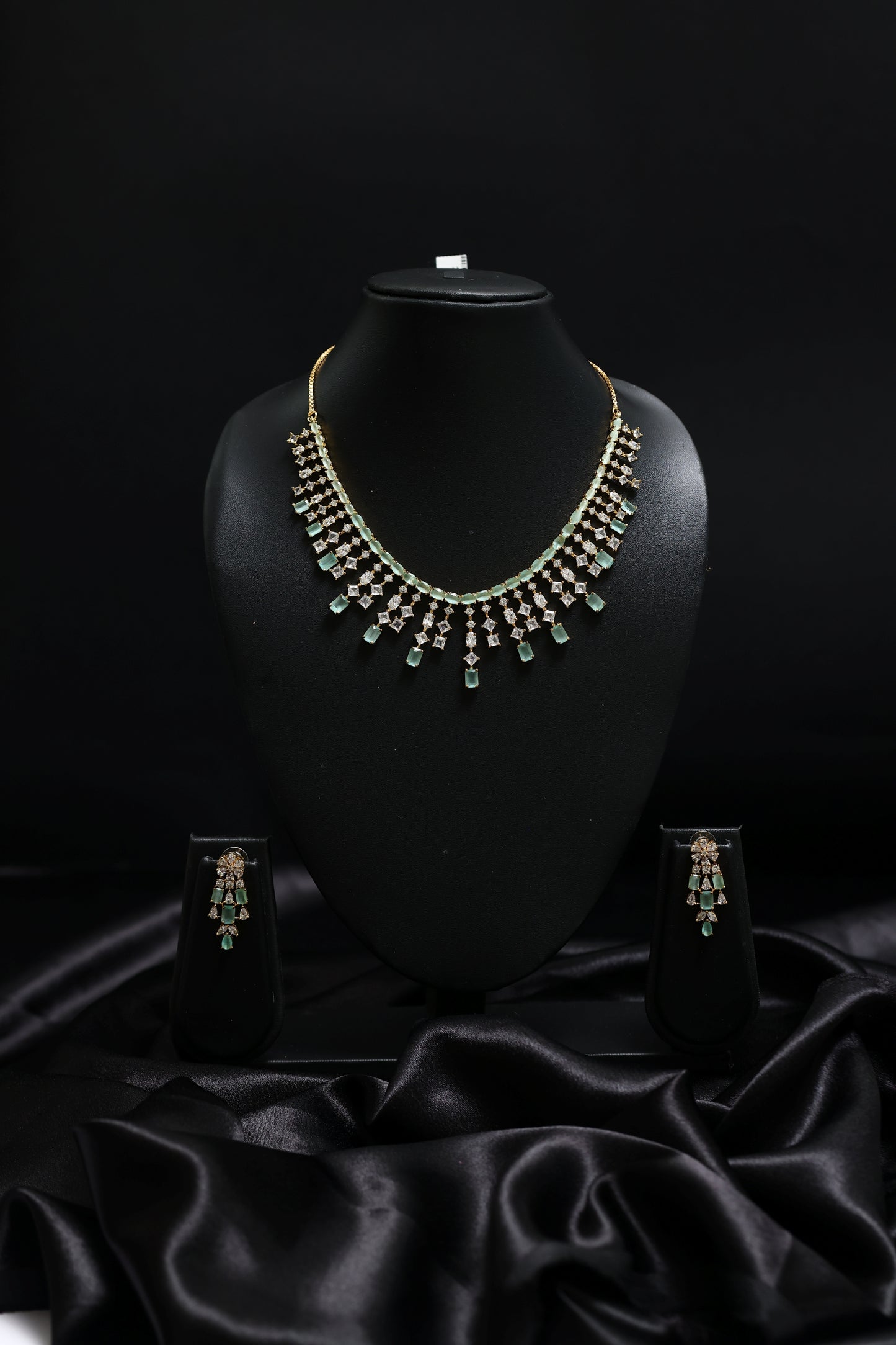 martini style diamond necklace