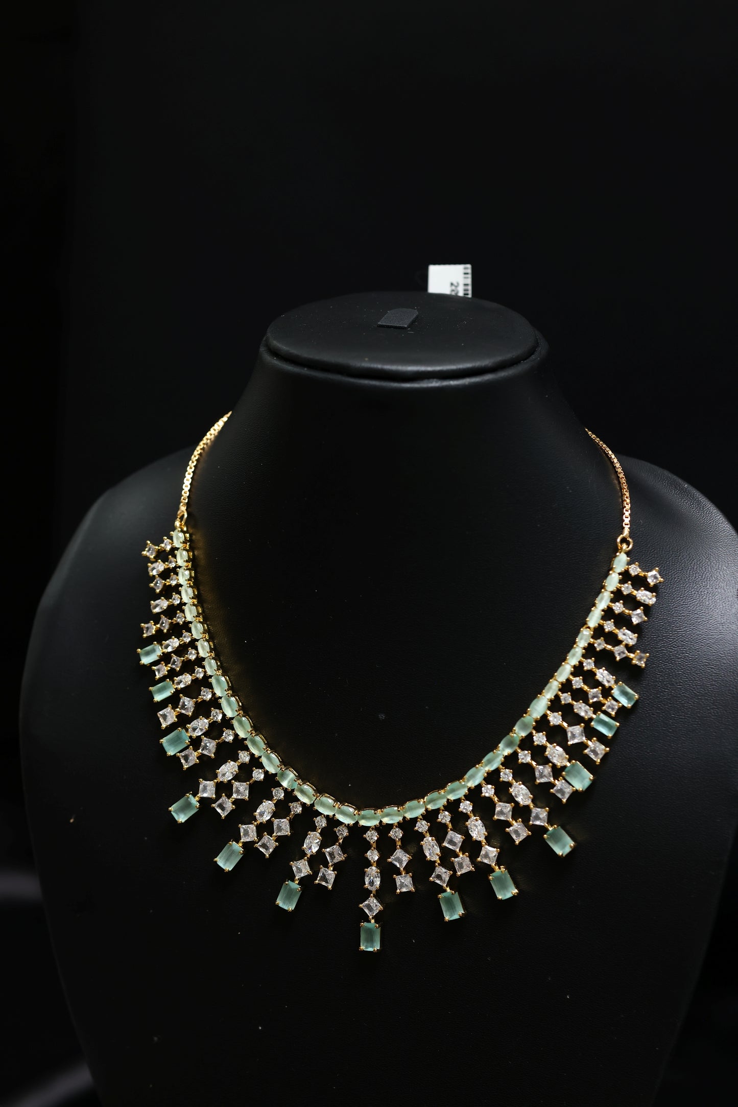 martini style diamond necklace