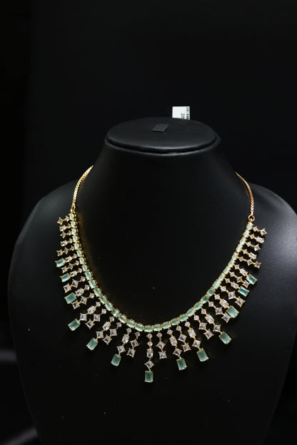 Martini Style Diamond Necklace