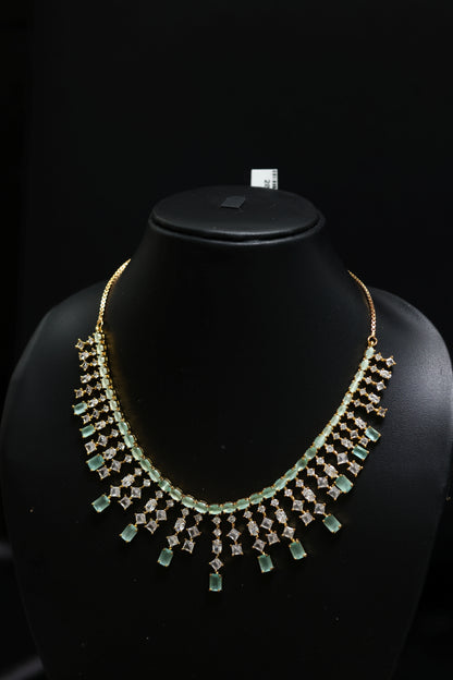 Martini Style Diamond Necklace