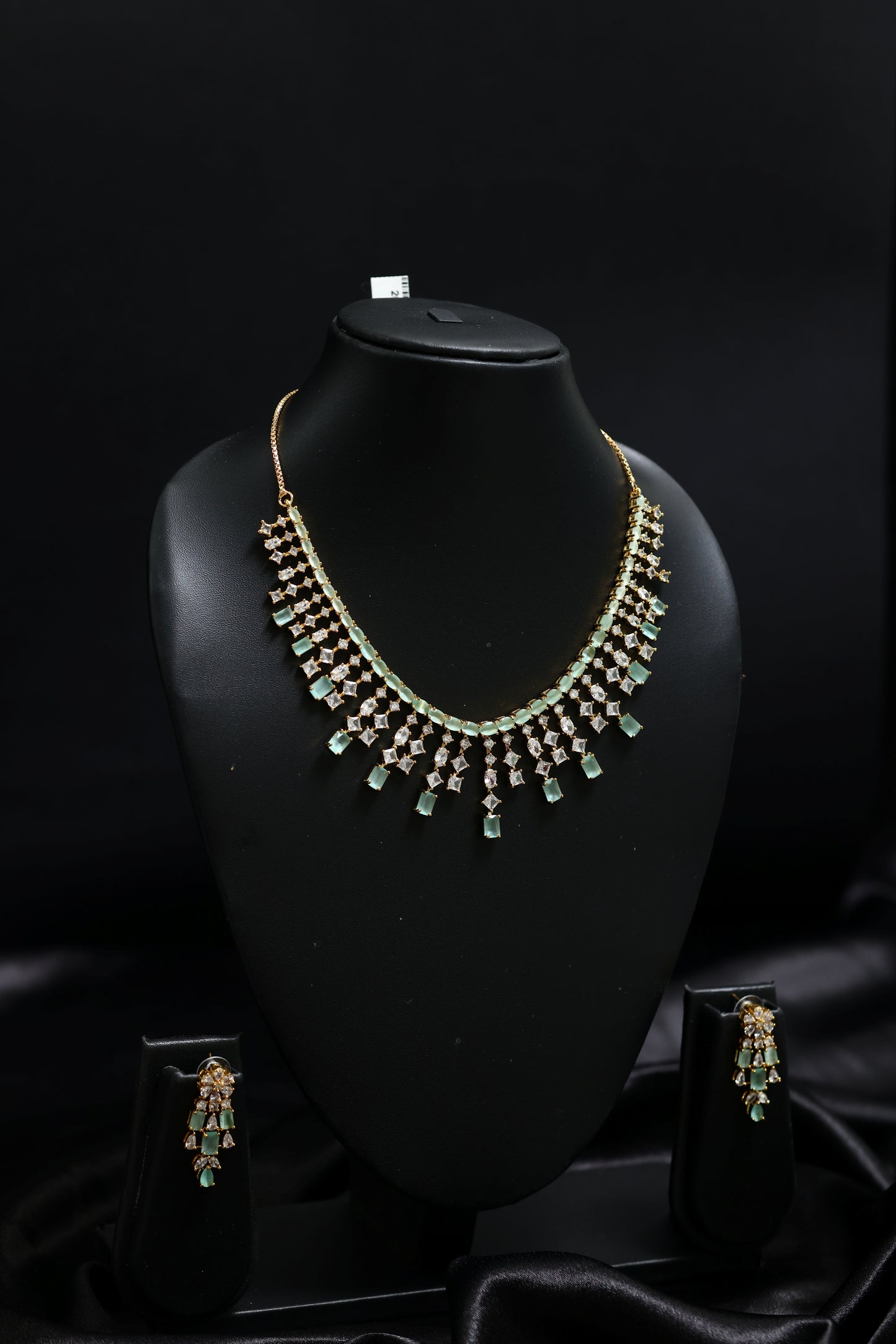 martini style diamond necklace