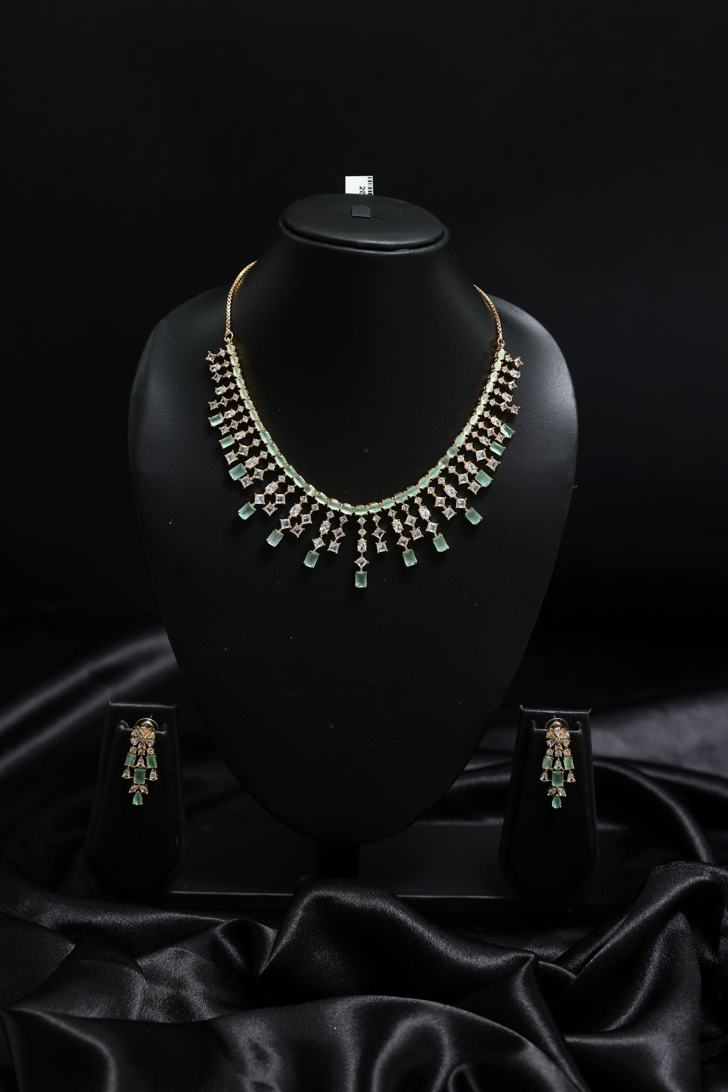 martini style diamond necklace