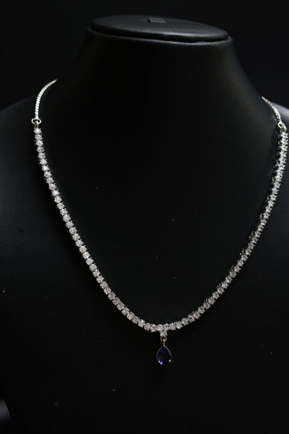 Water Drop Diamond Necklace Set