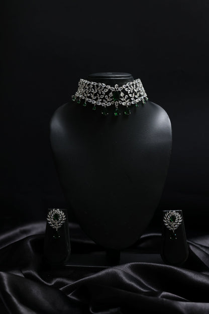 Classic Emerald Ascent Diamond Choker Necklace - Inspired by Radhika Merchant