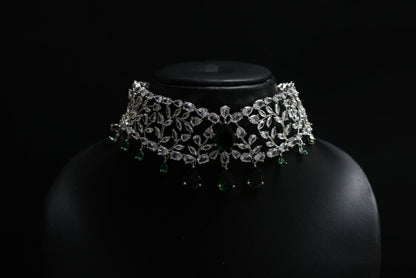 Classic Emerald Ascent Diamond Choker Necklace - Inspired by Radhika Merchant