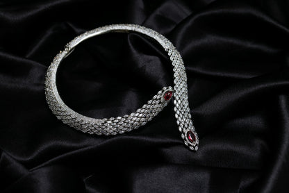 Starlight Serpent Ruby & Diamond Necklace Set