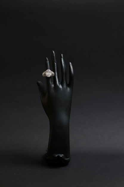 Aurora Oval Crystal Cluster Luxe Ring