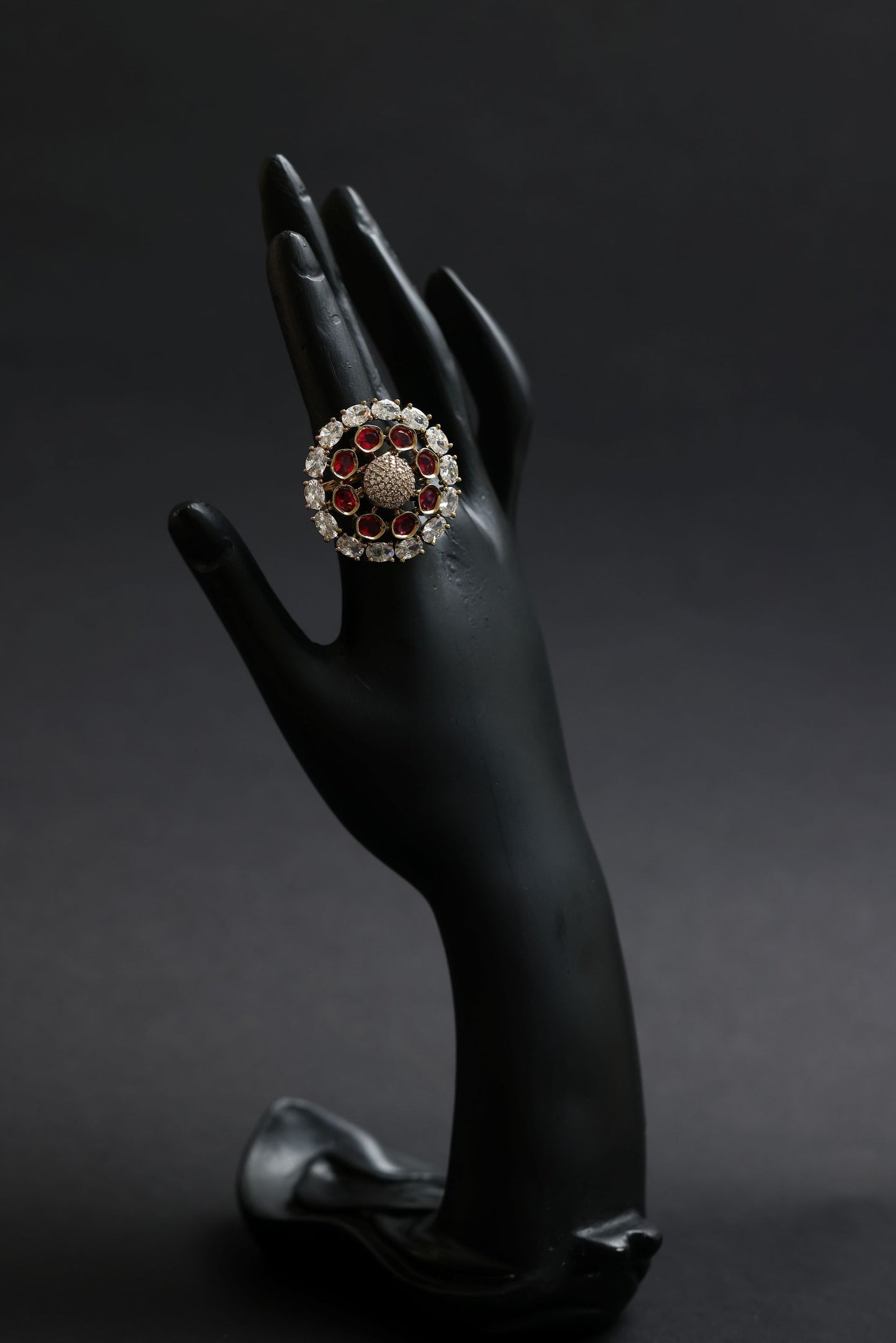 ruby royale blossom diamond statement ring