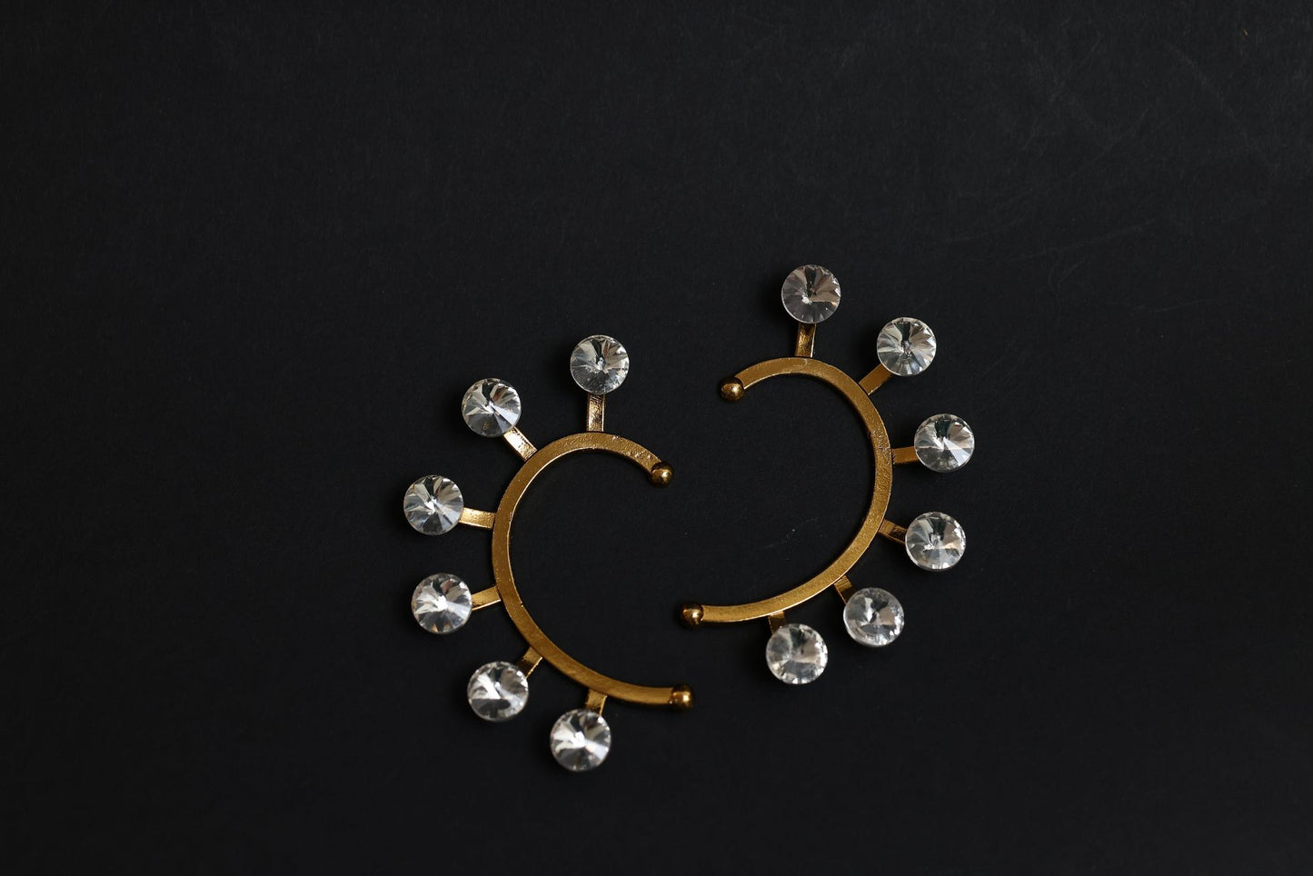 luna radiance crystal ear cuffs