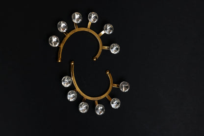 Luna Radiance Crystal Ear Cuffs
