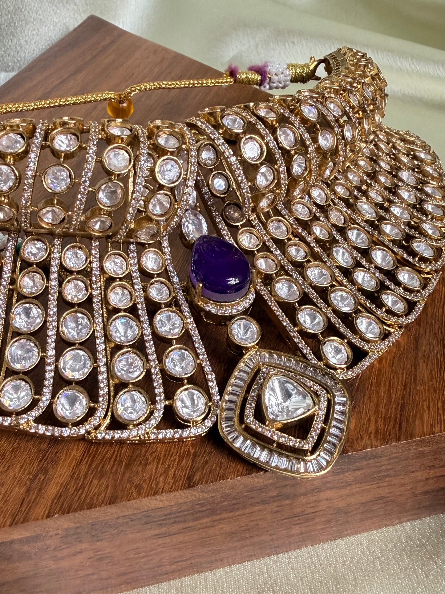 maharani royal polki choker set
