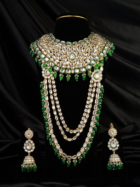 Sitara-Emerald Kundan Riwaayat Bridal Set