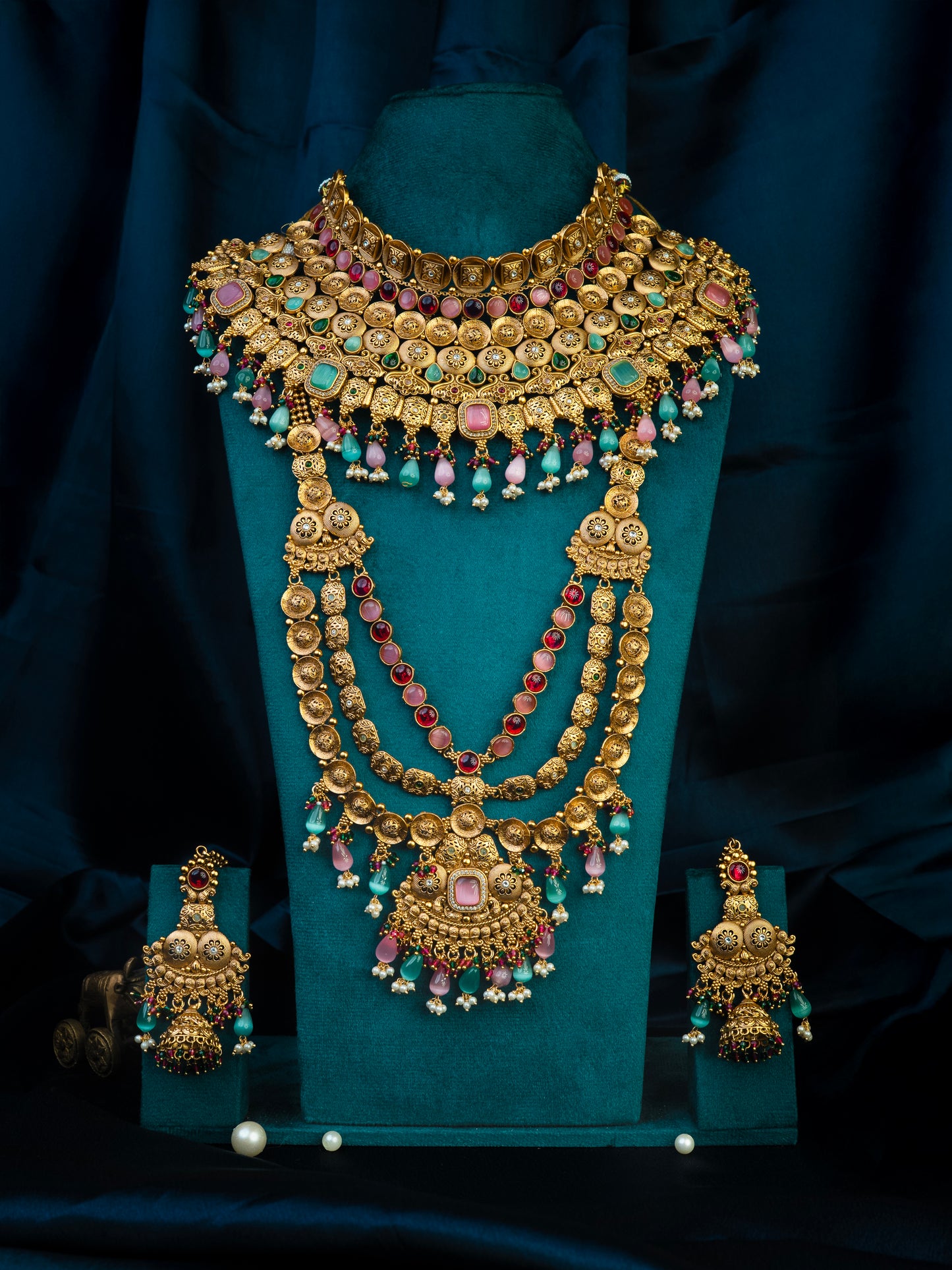shringarika padmini pastel heirloom bridal set