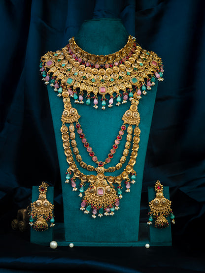 Shringarika Padmini Pastel Heirloom Bridal Set