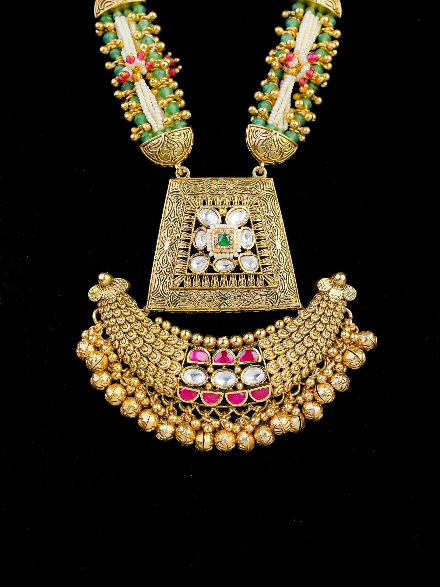 rajarani vihara heritage long necklace set