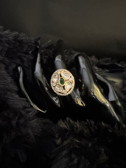 Golden Twilight Spark Ring