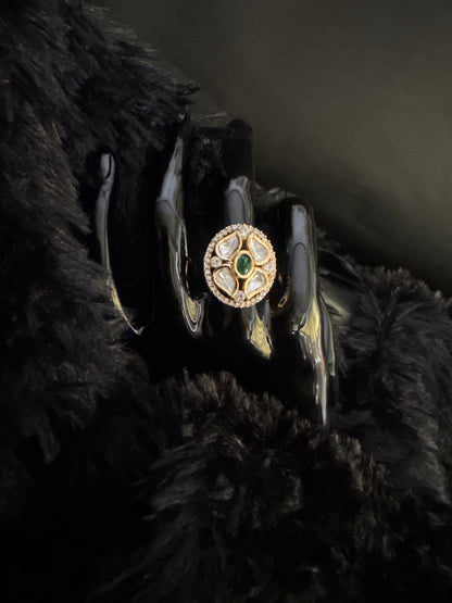 Golden Twilight Spark Ring