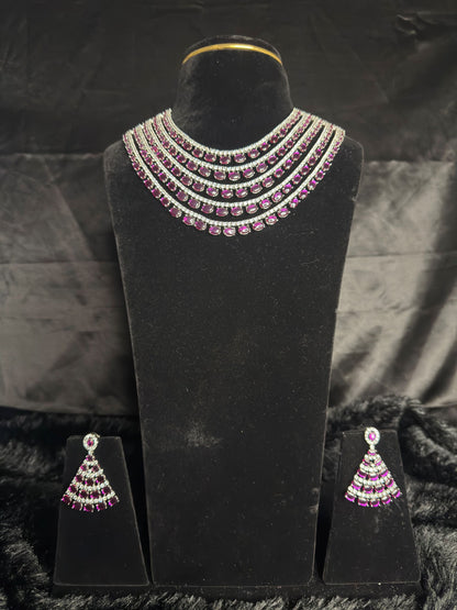 Crystal Crown Diamond Necklace
