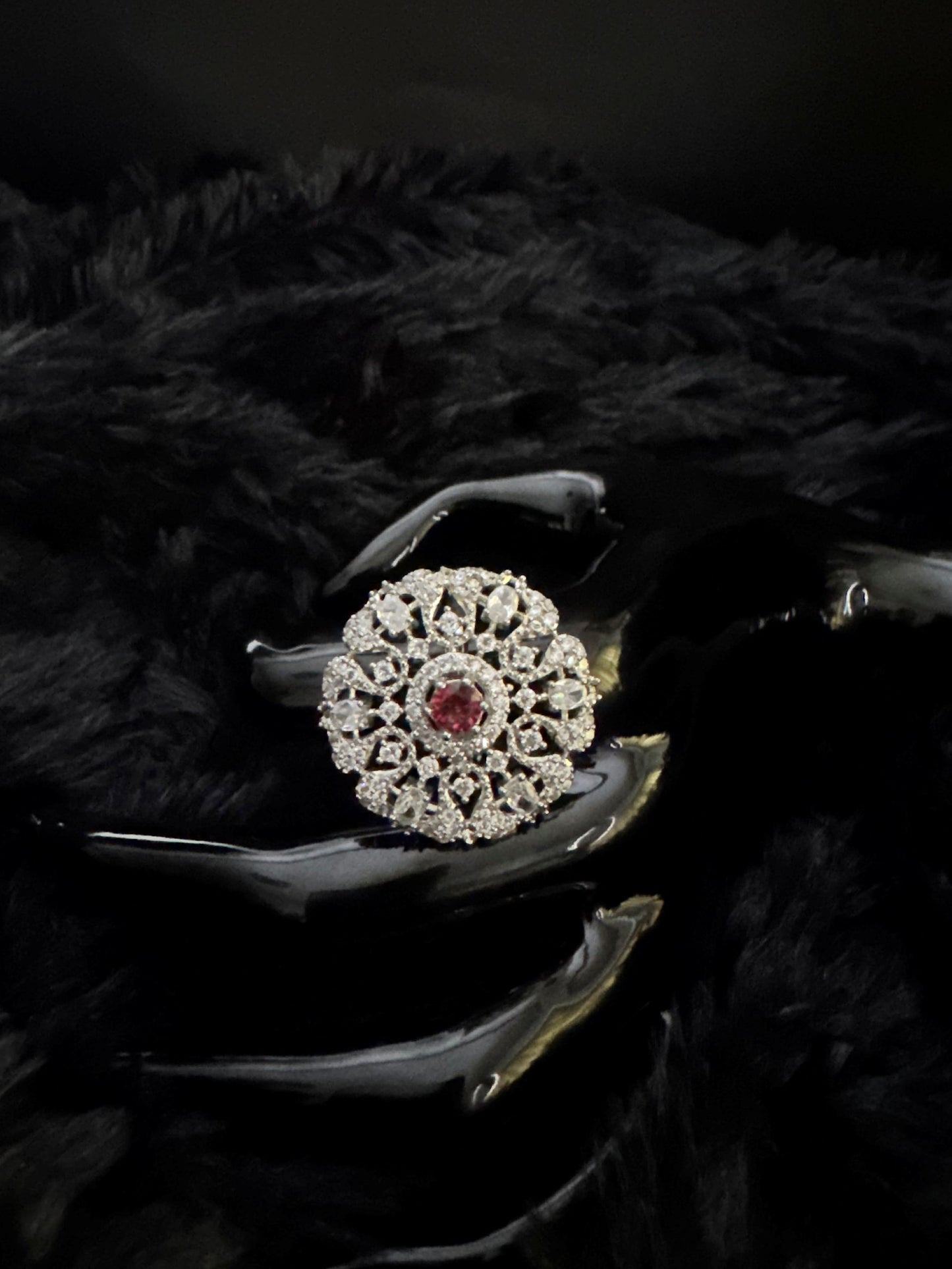 crystal whisper stone ring