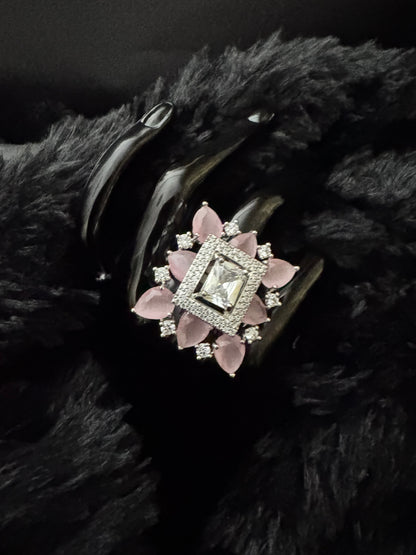 Blush Radiance Regal Cocktail Ring