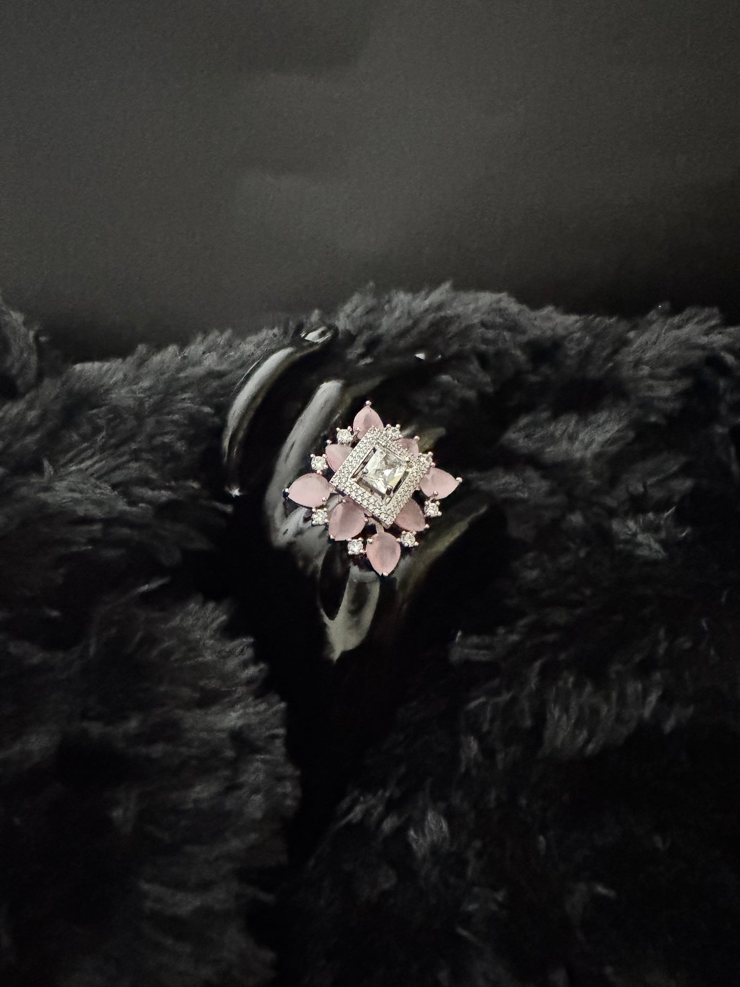 blush radiance regal cocktail ring