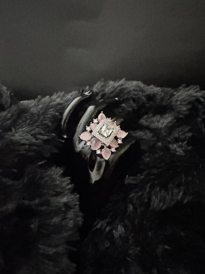 Blush Radiance Regal Cocktail Ring
