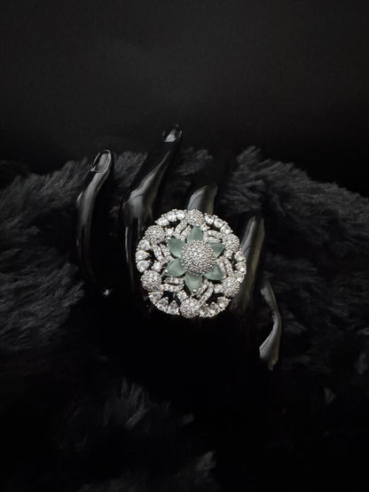 Emerald Blossom Royale Ring