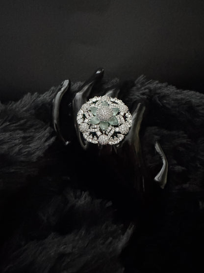 Emerald Blossom Royale Ring