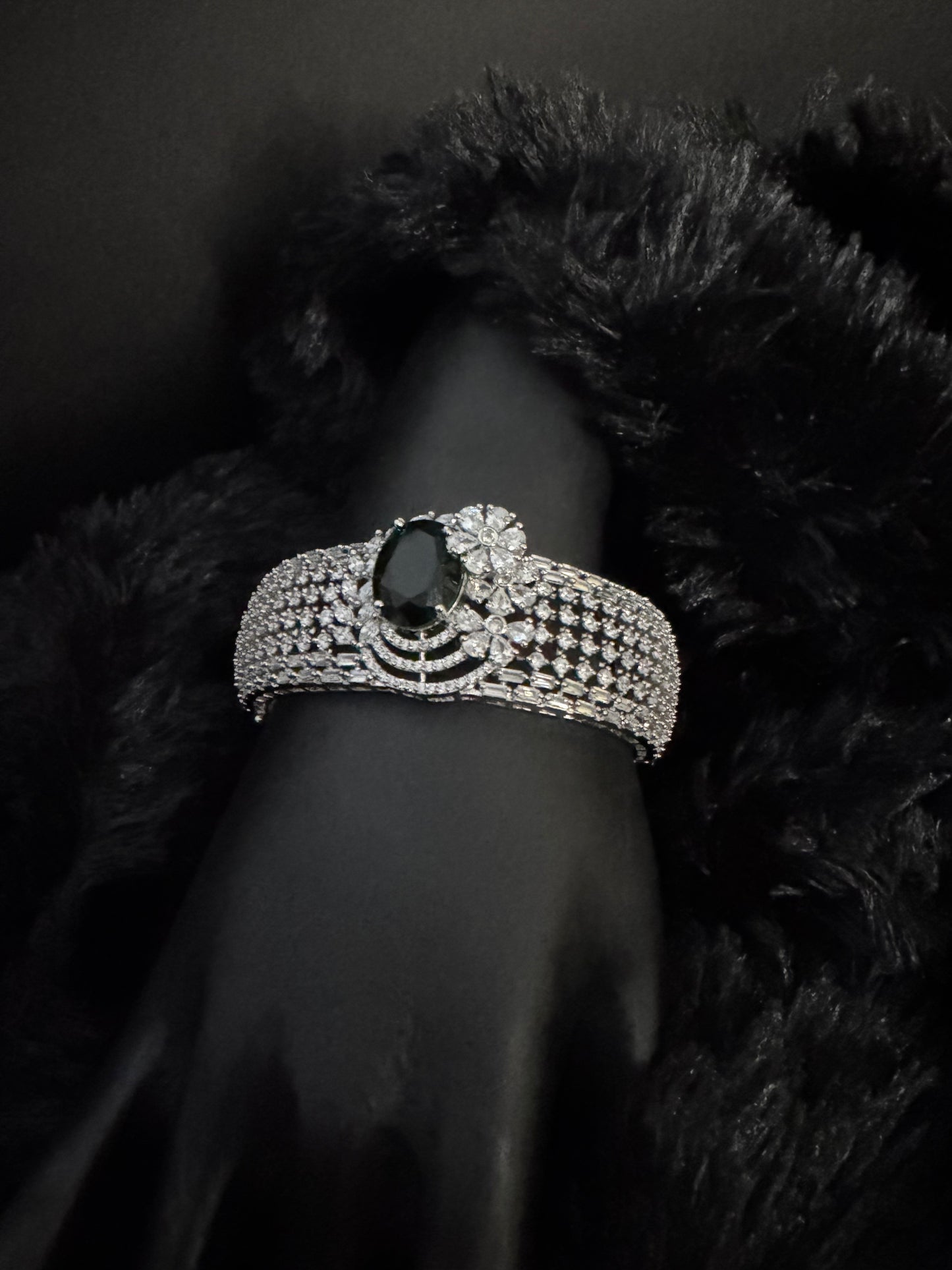 midnight bloom luxe cuff bracelets