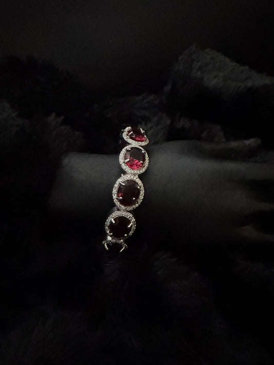Ruby Royale Oval Linked Bracelet