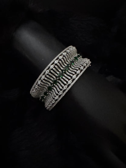 Emerald Crown Radiant Cuff Bracelet