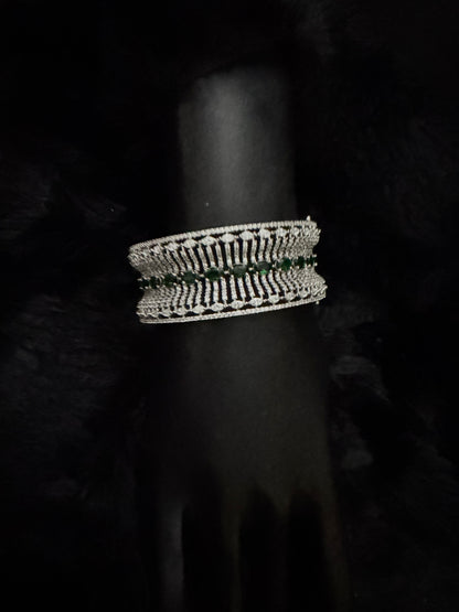 Emerald Crown Radiant Cuff Bracelet