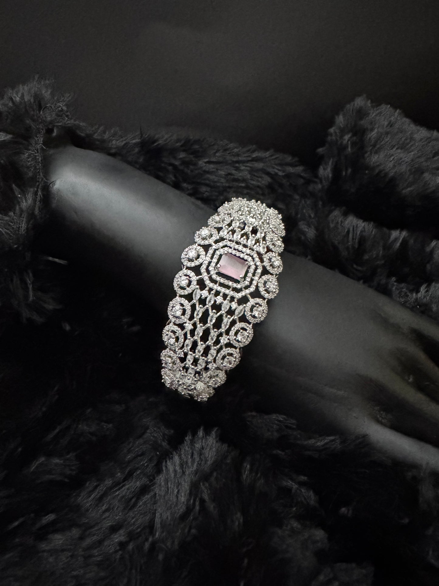 amethyst royale mesh diamond bracelet