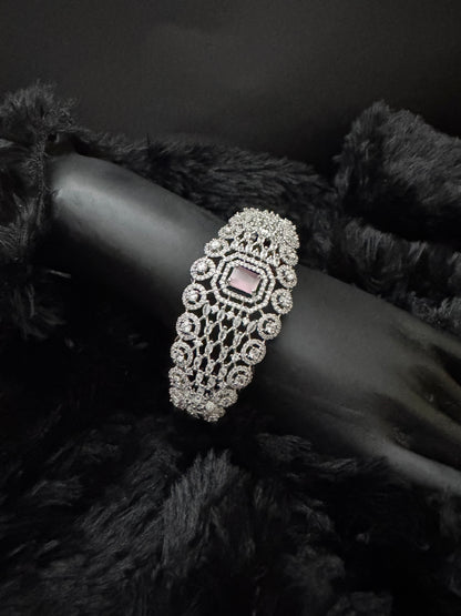 Amethyst Royale Mesh Diamond Bracelet