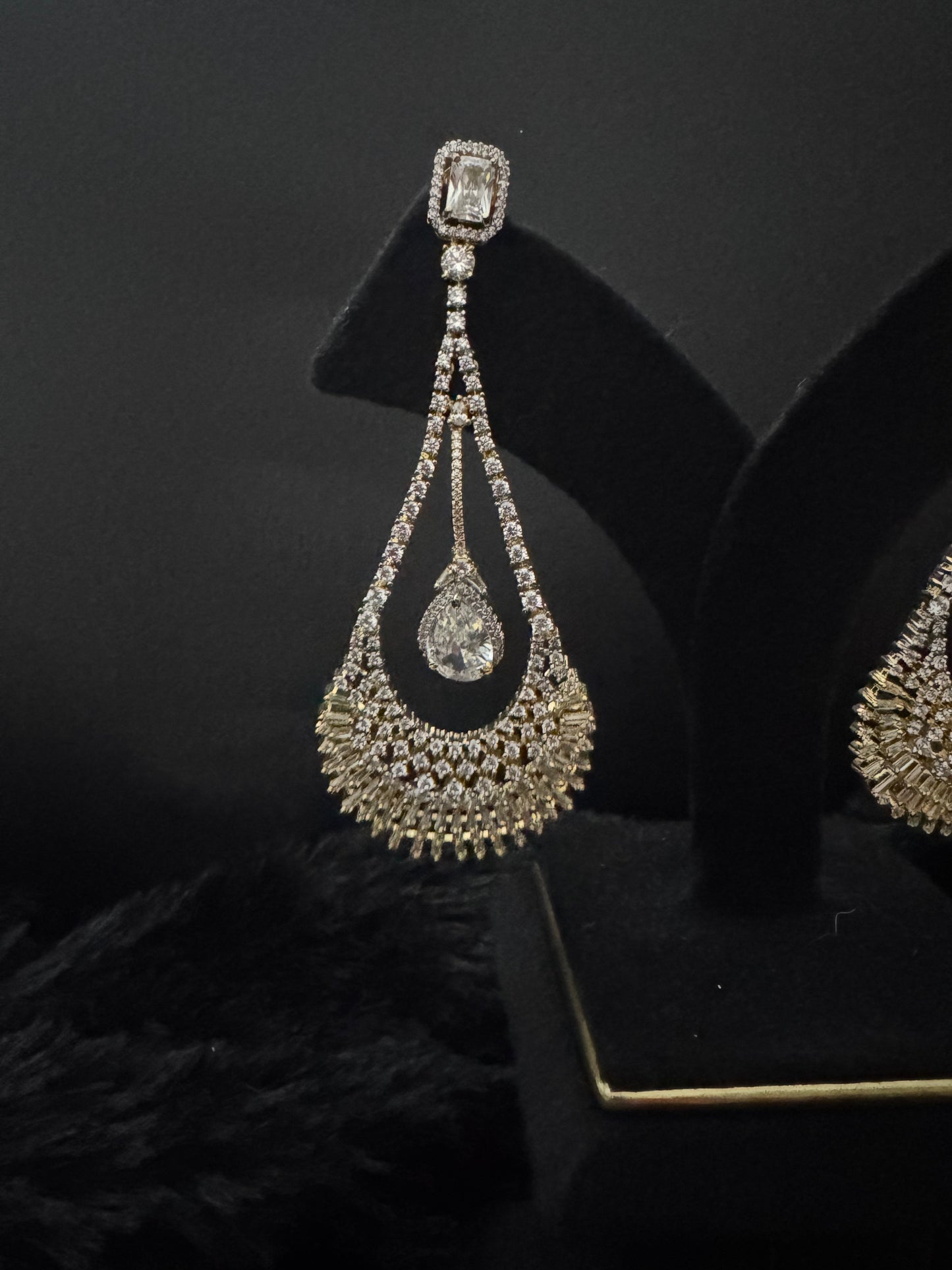 aurelia crystal teardrop chandeliers