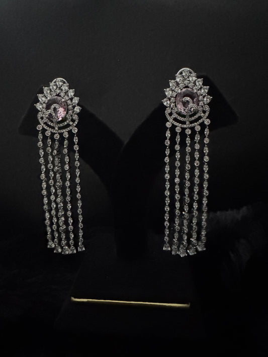 Lavender Mirage Waterfall Earrings