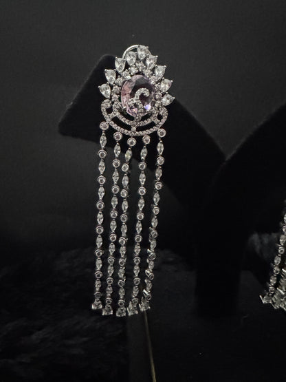 Lavender Mirage Waterfall Earrings