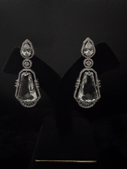 Aurora Diamond-Glow Statement Earrings