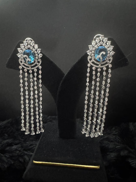 Azure Mirage Waterfall Earrings